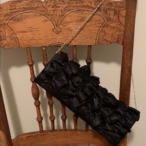 Black evening clutch